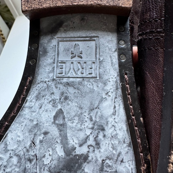 Frye Dark Brown Leather Boots - Picture 8 of 9